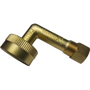 10 Pieces XFITTING 3/8" OD Compression x 3/4" Female FHT Dishwasher Elbow, Brass, 10 Packs in Saudi Arabia