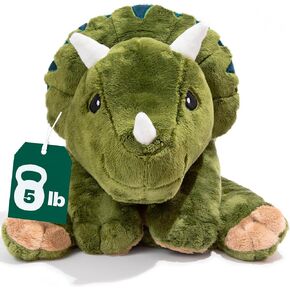 Brease Weighted Stuffed Animal - Green Dinosaur 5 lb, for Adults & Kids, Comforting & Soft 25 inch Huggable Dino Plush Toy in Saudi Arabia