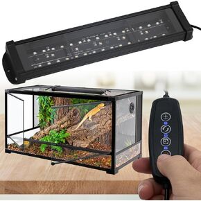 ANJOJOA Reptile UVB UVA Lamp LED 6W UVB5.0 UVB10.0 Light Mode Selection Multi Function Controller