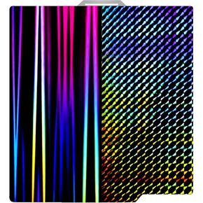 3D Printing Build Plate, Double-Sided smoothf of PET+PEO, Suitable for Bamboo Lab A1/X1/X1C/P1/P1P/P1S 257x257mm of 3D Printer Construct. (Carbon Fiber PET + Diamond PEO)