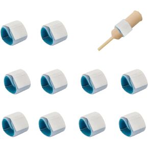 10pcs Male External Catheter Strap, Adjustable Urinary Incontinence Penile Clamp Fixer, Anti Slip Sheath Holders, Reusable No More Leaking Fixer Belt Holder Band for Men Patient