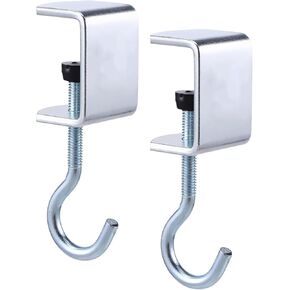2 Pcs Desk Hooks for Bag,Shelf with Hook for Hanging Bag,Organizer Headset Stand, Under Desk Hook Mount for Table Desk Closet Door Cabinets