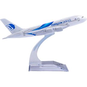 Model Plane 1:400 Scale Model Malaysia A380 Model Airplane Diecast Airplanes Metal Plane Model for Gift