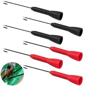 6 Pack 2mm Test Probes, 600V/10A Non-Destructive Multimeter Test Needle for Leads tl71 tl75