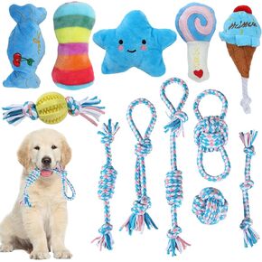 Hihope Dog Puppy Toys for Teething,20 Pack Puppies Teething Chew Toys for Boredom,Dog Chew Toys with Rope Toys,Treat Balls and Squeaky Dog Toys for Small Dog