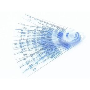 0.05-1mm Thickness Plastic Feeler Gauge Gap Filler Measuring Tool 13 in 1