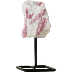 Clear Quartz Crystal Point on Metal Stand - Home Decor Healing Crystals - Master Healer Stones - Absorbs, Stores, regulates Energy - Harmonizes and aligns Chakras- by Beverly Oaks
