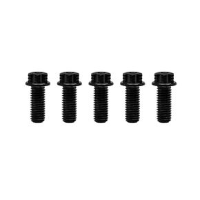 RISON Titanium Bolts M10*1.25 * 25 Torx Titanium Bolts for Motorcycles Hex Head Dual Drive Burnt Blue Titanium Flange Bolt Pack of 5