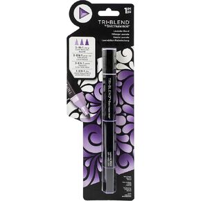 Spectrum Noir Blend Triblend Blendable Alcohol Marker 3 Colours in 1 Pen-Ice Blue