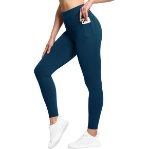 THE GYM PEOPLE Tummy Control Workout Leggings with Pockets High Waist Athletic Yoga Pants for Women Running, Fitness