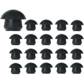 20PCS Black Floor Bottle Plug Rubber Hydraulic Filler 9MM Vertical Universal Jack Oil Plug Used for Oil Storage Holes Hydraulic Filling Barrels Oil Nozzle Repair Parts