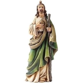 Roman Joseph's Studio Inc.. St Jude Figure on Base, 6" Scale Renaissance Collection, 6.5" H, Resin and Stone, Religious Gift, Decoration