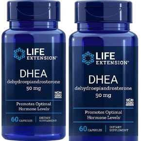 Life Extension, DHEA 50 Mg, 60-Capsules (2 Pack)