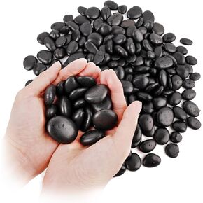WHANLEY L&Q Cream White River Rocks(1.5~2.5 Inches)White Rocks for Plants,Decorative Stones,Fish Tank Rocks,Vase Fillers,White Pebbles,Aquarium Gravel,Pebbles,River Rock,Decorative Stones,Rocks(1 LB)