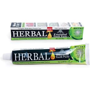 Herbal Essential Toothpaste - Teeth Whitening Toothpaste -100% Fluoride Free