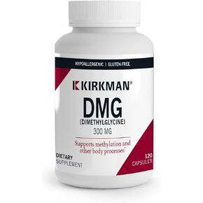 Kirkman - DMG (Dimethylglycine) 300 mg - 120 Capsules - High Potency - Supports Methylation - Hypoallergenic