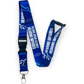 Hearing Impaired - PLEASE SPEAK CLEARLY Lanyard