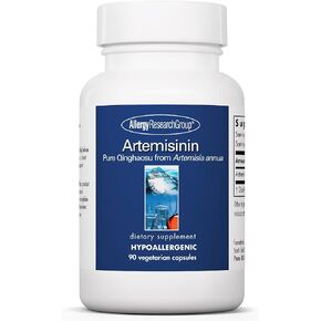 Allergy Research Group Artemisinin Supplement - GI Tract Support, Pure Qinghaosu from Artemisia annua, Thujone-Free, Hypoallergenic, Vegetarian Capsules - 90 Count