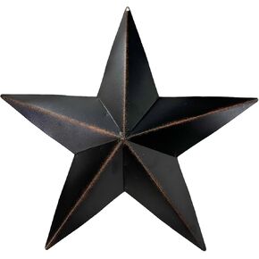 rainbow handcrafts Rustic Metal 3D Barn Star Patriotic Wall Decor American Flag Wall Star July 4th Country Americana Patriotic Wall Ornament,Outdoor Decoration 12 Inches
