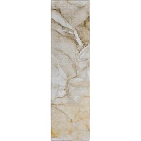 Addison Rugs Chantille ACN516 Brown 2'3" x 7'6" Indoor Outdoor Hallway Runner Rug, Stain Resistant Washable Kitchen Area Carpet for Bathroom, Laundry and Bedroom