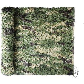 FullLit Camo Netting Camouflage Netting 6.5ft×10ft,10ft×10ft, 20ft×20ft,with Mesh Backing, Hunting Blind Nets, Sunshade Canopy, Army Tarp Fence Net for Party Decoration, Photograph and Car Cover