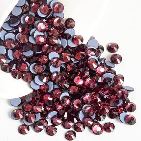 حجر الراين الكريستالي من BEADSLAND، حجر مقطوع آليًا 1440 قطعة/العبوة (Dk.Pink، SS10/3 مم)