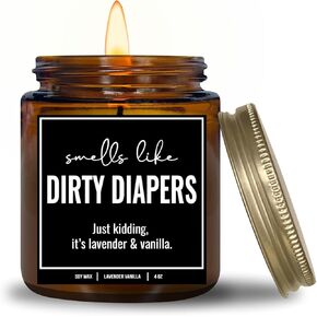 YouNique Designs Baby Shower Candle, 8 Oz, New Mom Gifts for Women After Birth, Mom to Be Gifts for 1st Time Mom, Pregnancy Gifts for First Time Moms, Pregnant Mom Gifts (Lavender & Vanilla)