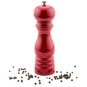 Restaurantware 6-IN Classic French Pepper Mill: Perfect for Restaurants Cafes and Catered Events - Adjustable Coarseness Pepper Grinder - Matte Gray Environment-Friendly Rubberwood - 1-CT