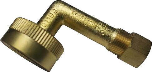 10 Pieces XFITTING 3/8" OD Compression x 3/4" Female FHT Dishwasher Elbow, Brass, 10 Packs in Saudi Arabia