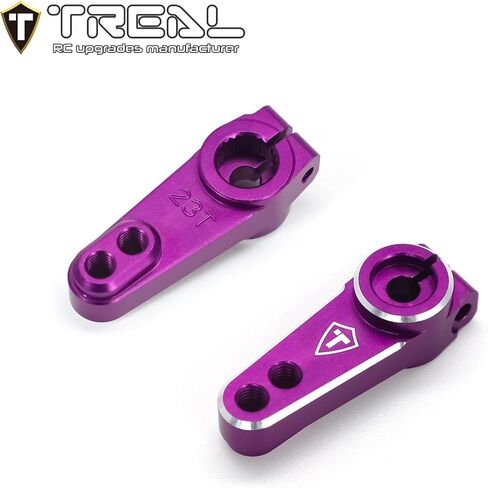 TREAL UTB18 Capra Servo Horn Set 23T (2 قطعة) ألومنيوم 7075 ترقيات ذراع مؤازرة بآلة CNC (تيتانيوم) in Saudi Arabia
