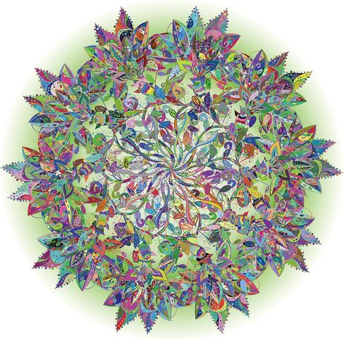 Mandala Puzzle 1000 Pieces for Adult, Difficult Impossible Hard Puzzles 1000 Pieces, Challenging Colorful Round Jigsaw Puzzle in Saudi Arabia