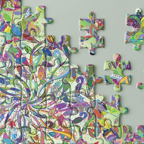 Mandala Puzzle 1000 Pieces for Adult, Difficult Impossible Hard Puzzles 1000 Pieces, Challenging Colorful Round Jigsaw Puzzle in Saudi Arabia