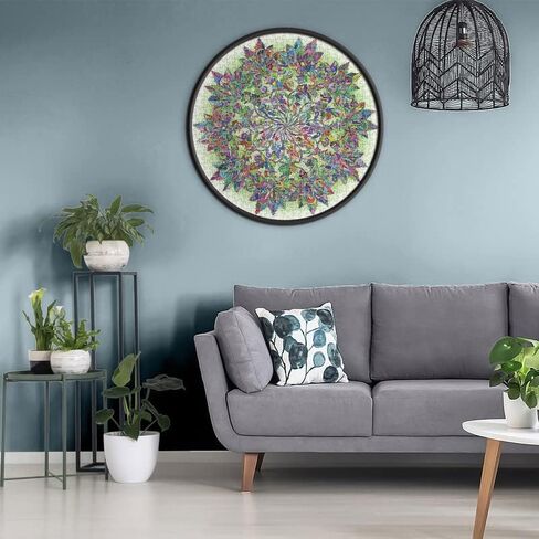 Mandala Puzzle 1000 Pieces for Adult, Difficult Impossible Hard Puzzles 1000 Pieces, Challenging Colorful Round Jigsaw Puzzle in Saudi Arabia