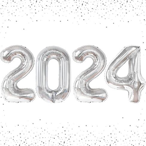 KatchOn, Giant Hot Pink 2024 Balloon Numbers - 40 Inch, New Years Balloons | 2024 Pink Balloons for Happy New Years Decorations 2024 | Foil 2024 Balloons Hot Pink, New Years Eve Party Supplies 2024 in Saudi Arabia