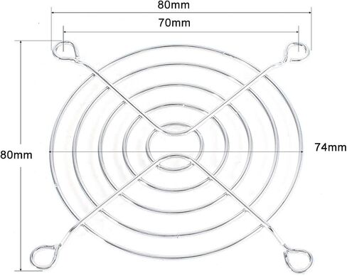 uxcell Cooling Fan Grill Metal Finger Guard 90mm x 90mm for 90mm x 90mm Case Computer Pack of 1 in Saudi Arabia