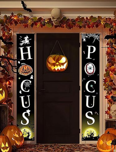 إكليل الهالوين للباب الأمامي يضيء ديكورات الهالوين، زينة منزلية داخلية وخارجية-1 in Kuwait