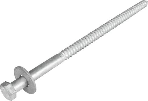طقم براغي متخلفة 1/2 × 8 (25 حزمة)، 25 براغي و25 حلقة، مجلفنة بالغمس الساخن، تلبي الدرجة الصناعية/التجارية ASME B18.2.1 بواسطة Makers Bolt in Kuwait