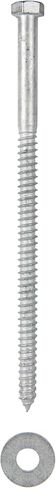 طقم براغي متخلفة 1/2 × 8 (25 حزمة)، 25 براغي و25 حلقة، مجلفنة بالغمس الساخن، تلبي الدرجة الصناعية/التجارية ASME B18.2.1 بواسطة Makers Bolt in Kuwait