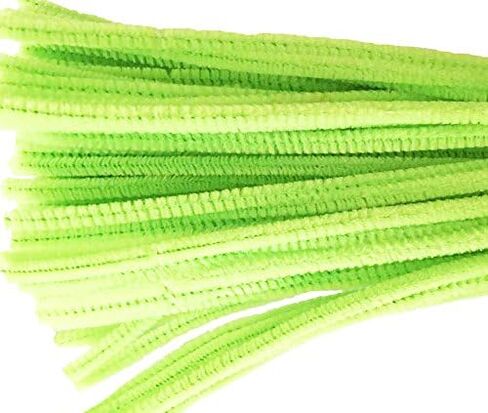 Caryko Super Fuzzy Chenille Stems Pipe Cleaners, Pack of 100 (Pink) in Kuwait