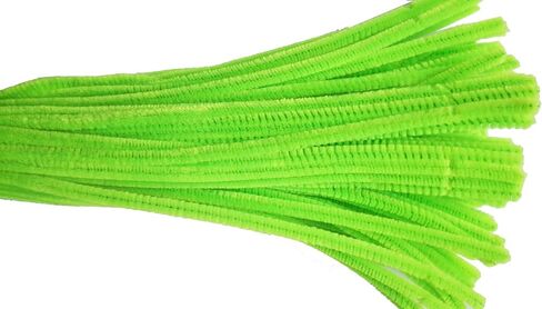 Caryko Super Fuzzy Chenille Stems Pipe Cleaners, Pack of 100 (Pink) in Kuwait