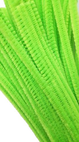 Caryko Super Fuzzy Chenille Stems Pipe Cleaners, Pack of 100 (Pink) in Kuwait