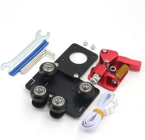 Zeberoxyz Upgrade Direct Drive Extruder Support Plate with 4pcs Pulleys Compatible with Dual and Single Gear,Easy Print Flexible Filament only for Ender5 Series 3D Printer (Upgrade Direct Plate) in Saudi Arabia