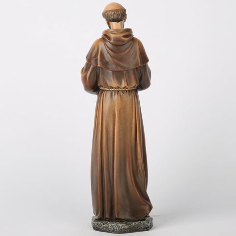 BC Catholic Saint Francis Statue, Inspirtional Garden Figure, Religious Gift,Devout Home décor,10.5" H, Renaissance Sculpture Handmade by Buildclassic in Saudi Arabia