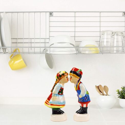 Polish Kissing Couple Collectible Ceramic Salt and Pepper Shakers Set by E.H.G in Saudi Arabia