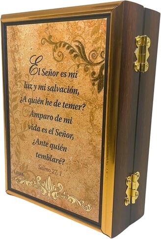 Saint Jude Thaddeus Handmade Wooden Rosary Case - 5.3 x 4.1 Inches (San Judas Tadeo) in Saudi Arabia