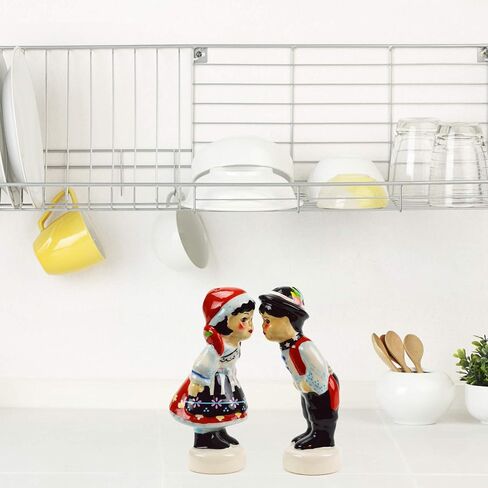 Polish Kissing Couple Collectible Ceramic Salt and Pepper Shakers Set by E.H.G in Saudi Arabia
