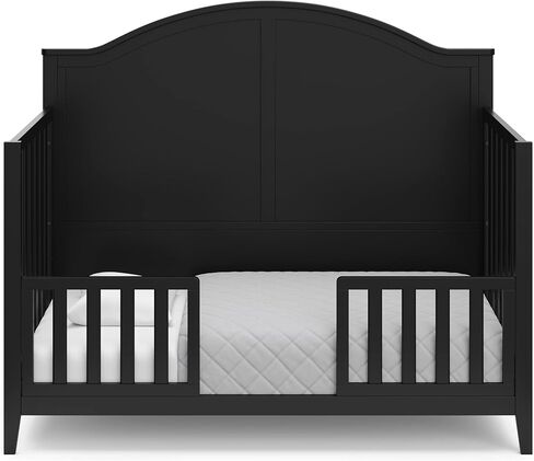 Storkcraft & Graco Toddler Safety Guardrail Kit with Slats (Black) – GREENGUARD Gold Certified, Converts Compatible Storkcraft & Graco Crib to Toddler Bed, Kit Includes 2 Toddler Guardrails in Kuwait