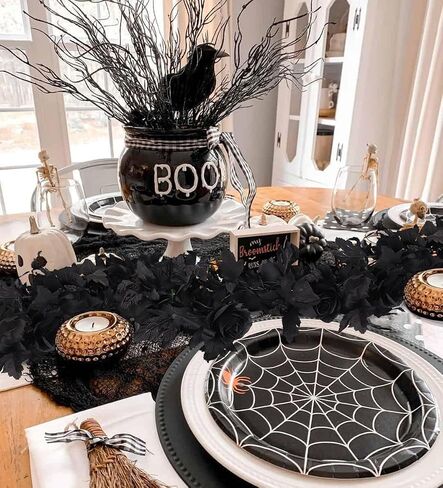 RECUTMS 2pcs Black Maple Leaf Artificial Hanging Plants Faux Fall Leaves Halloween Garland Fake Plants Wall Hanging Indoor Outdoor Halloween Decoration in Saudi Arabia