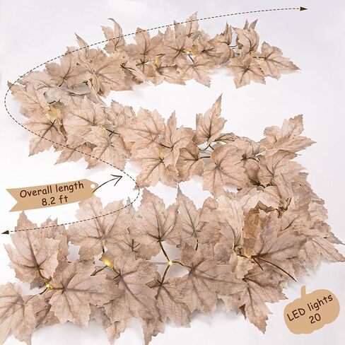 RECUTMS 2pcs Black Maple Leaf Artificial Hanging Plants Faux Fall Leaves Halloween Garland Fake Plants Wall Hanging Indoor Outdoor Halloween Decoration in Saudi Arabia