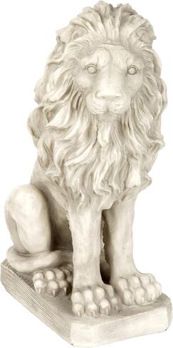 Design Toscano SH943 Mansfield Manor Lion Sentinel Statue: Looking Right, 21 Inches, Antique Stone in Saudi Arabia